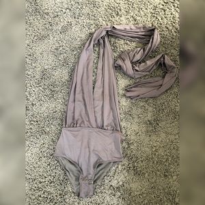 Noughts and crosses grey leotard - AUS 8